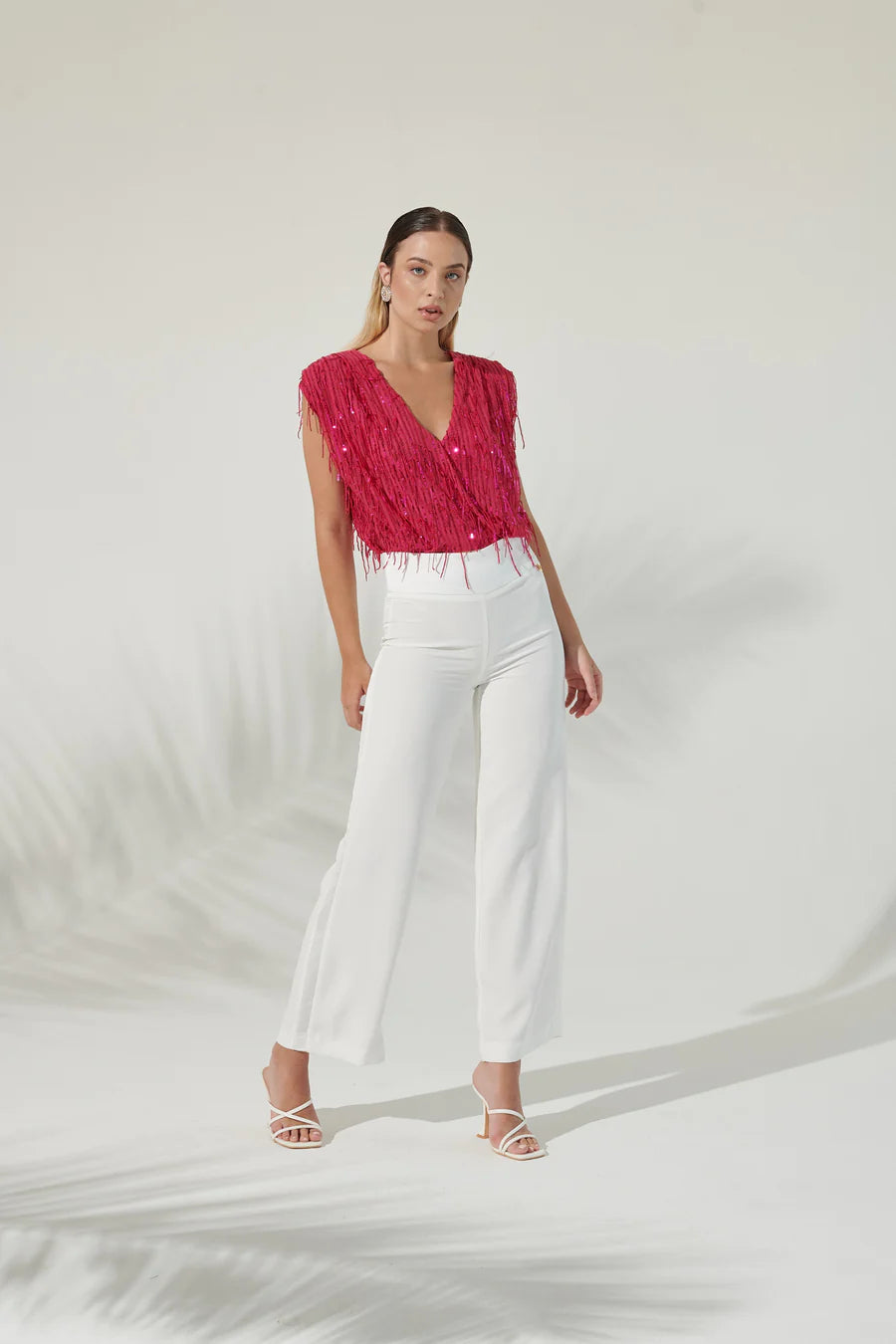 Top Body Franjas da marca italiana Valentina Rio look total