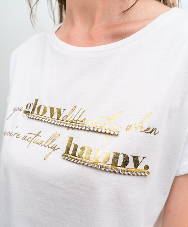 T-Shirt Frase Dourado by Access 