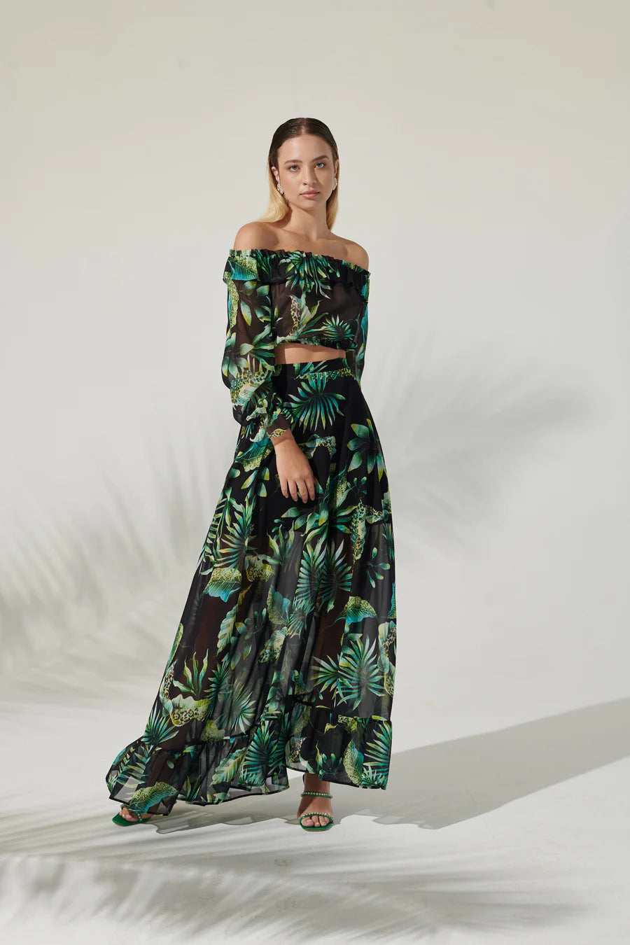 Saia Comprida Selva by Valentina Rio look frente