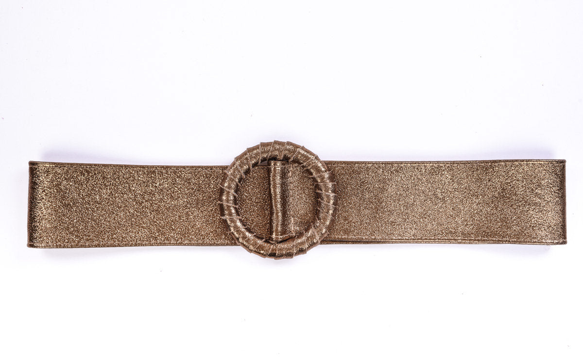 Cinto Pele Bronze Metalizado by Koralline